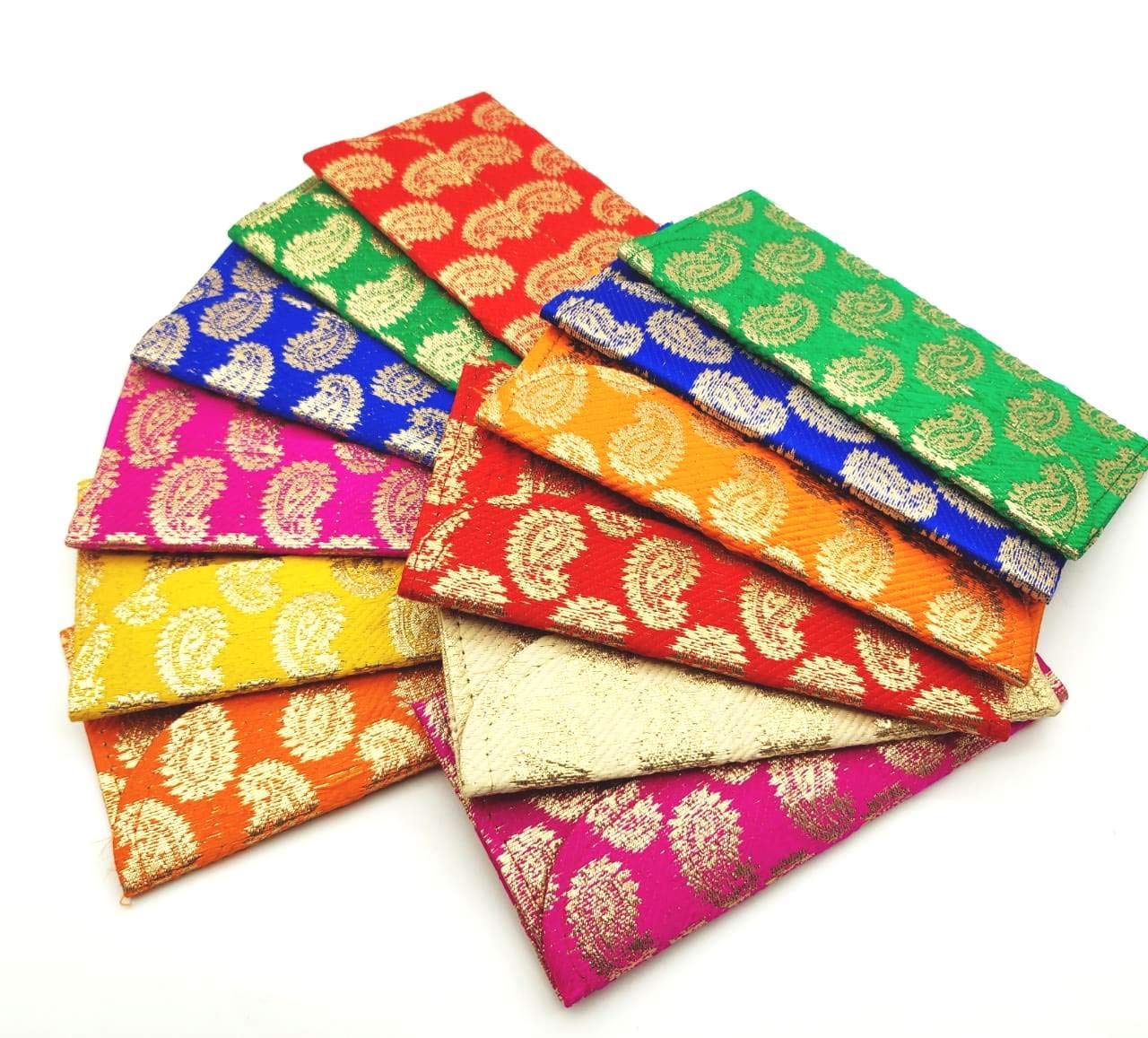Jainsaab Brocade Designer Money Envelope Pack of 25
