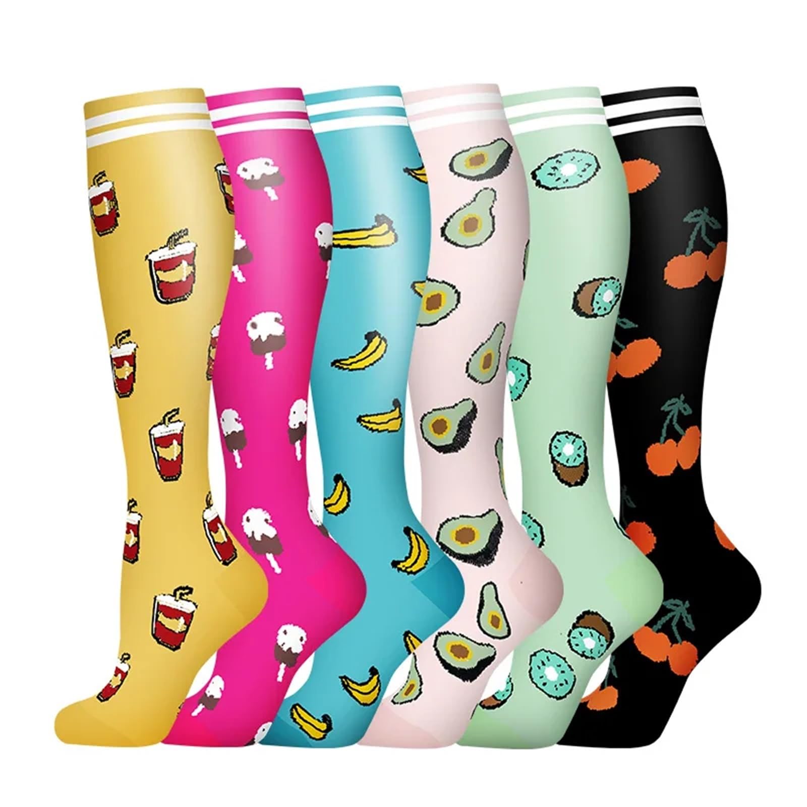 Calze Compressione Calzini A Compressione For Leggings Da Corsa, Da Calcio, Unisex, For Adulti, Edition Network, Calzini Da Infermiere Rossi A Pressione, Da Uomo(AY006-4,S-M)