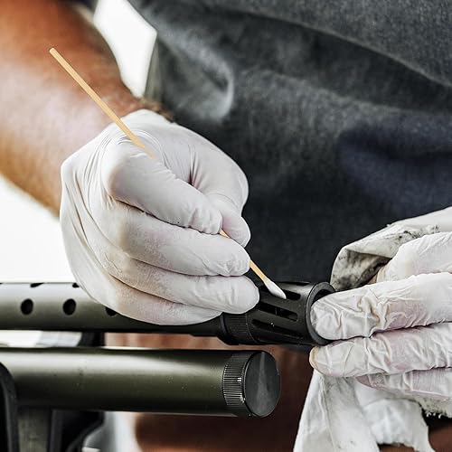 Miniatura 8 de Gun Cleaning Supplies Box of 6'' Pointed Gun Cleaning Swabs and 2'' Lint-Free Gun Patches for .22.30.45 Cal, 5.569mm (300patches200swabs)