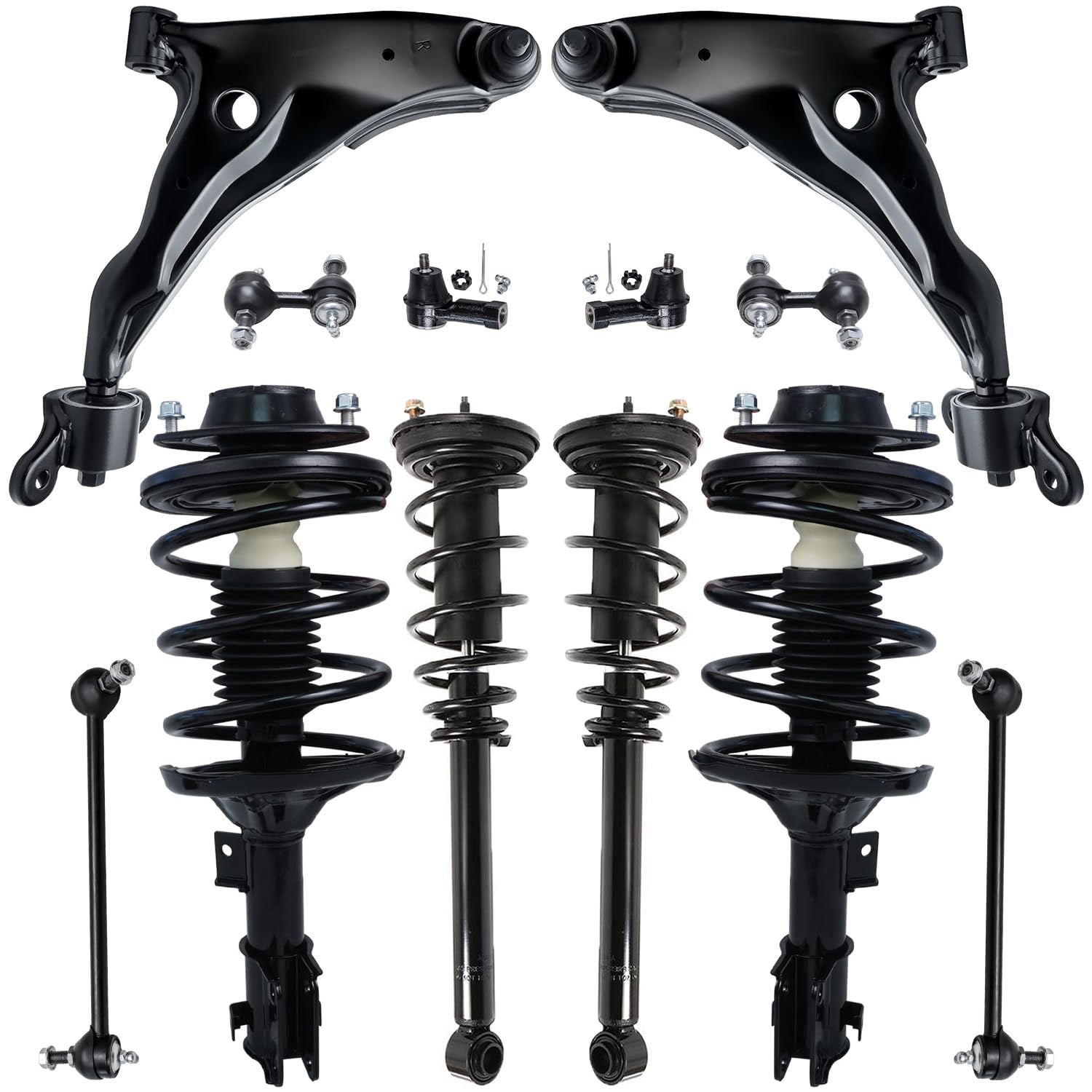 Detroit Axle - 12pc End Suspension Kit for 2001-2005 Mitsubishi Eclipse