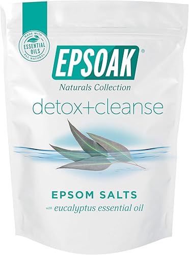 Miniatura 2 de Epsoak Epsom Salt Detox + Cleanse - 12 libras (cantidad. 6 bolsas de 2 libras) Sales de baño con aceites esenciales naturales