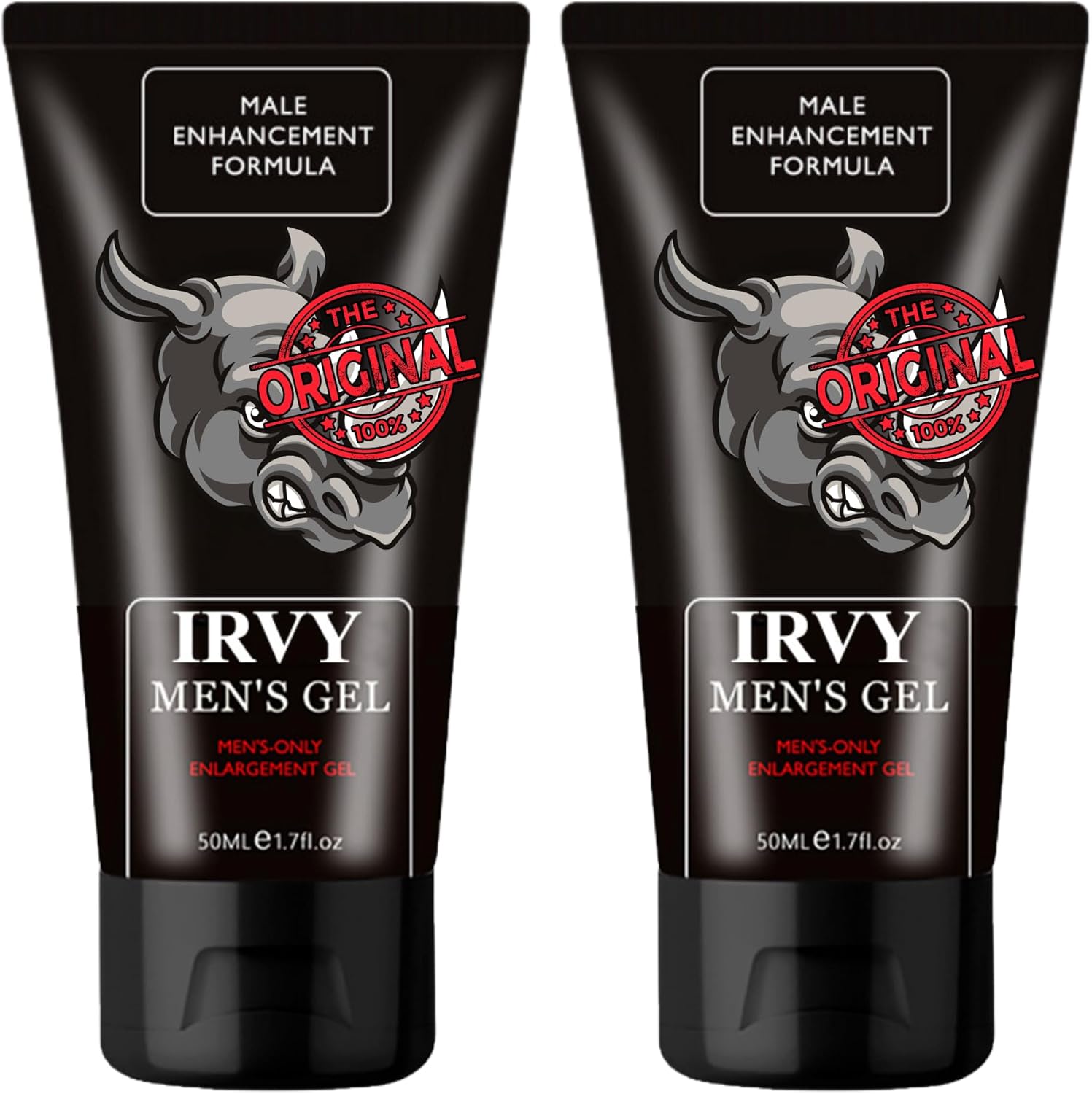 Irvy Extra Strength Massage Gel Enlargement Moisturizing Cream for Men 50ML 1.7fl.oz Power Enlarge Gel Energy Essential Oil for Men Delay Performance Increase Size Thicker Longer and Stronger