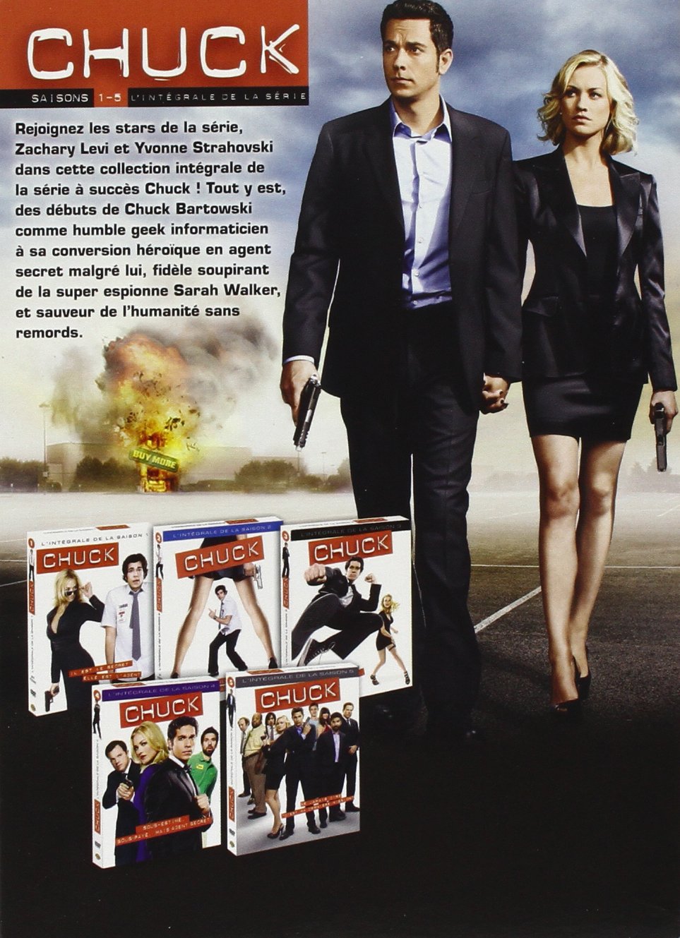 Chuck - Saisons 1-5 - L'intégrale de la Série - Coffret DVD