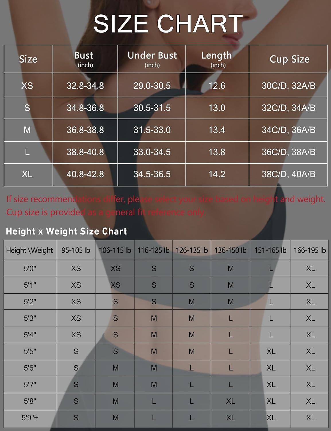 Ieumaz Racerback Sports Bras for Women Wireless Padded Buttery Soft Bra Workout Gym Yoga Top with Removable Cups