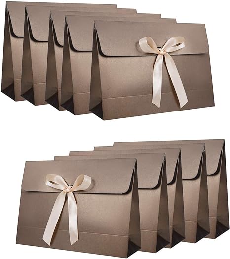 Yjzq Sac-Cadeaux En Forme D'enveloppe Sac Pochette En Kraft Cadeau Noël 10  Pcs Boîte De Cadeau Avec Ruban En Soie Pour Foulard Écharpe Mouchoir  Chemise : Amazon.fr: Cuisine Et Maison