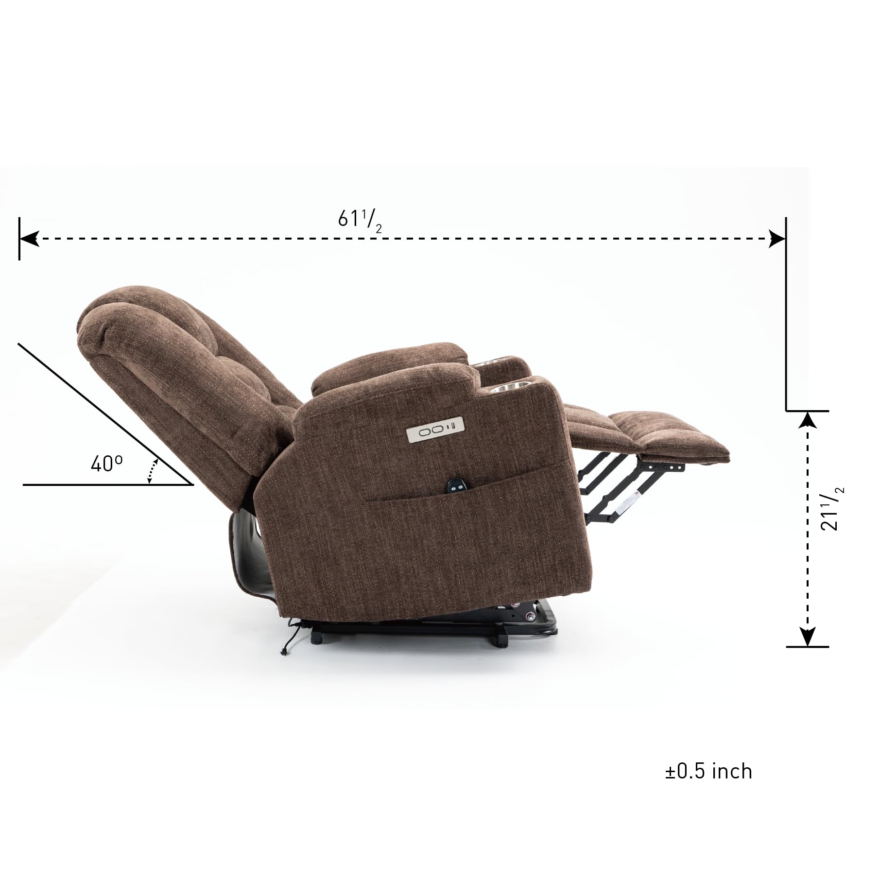 Lift Chair Power Recliner for Elderly, Large Electric Recliner with ...