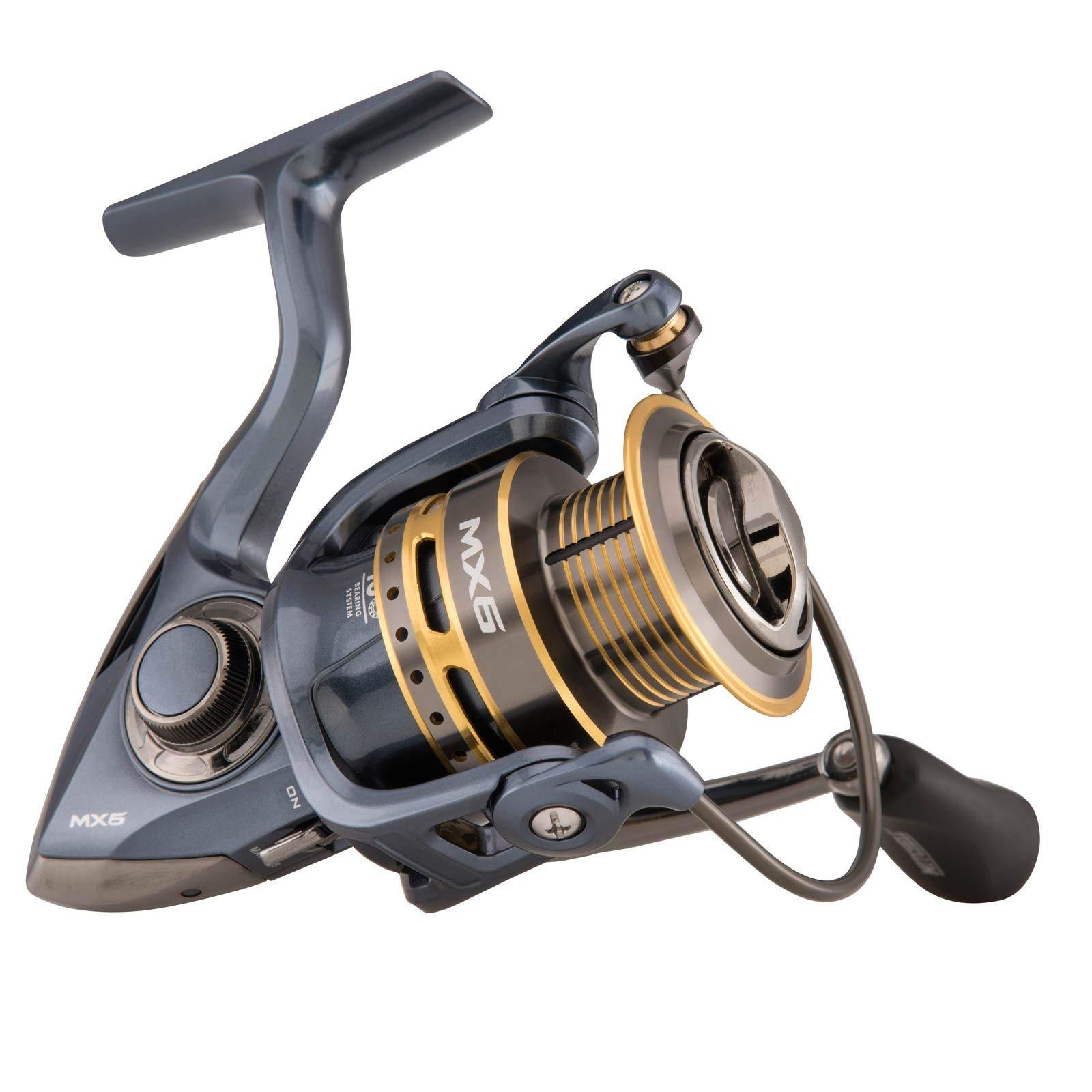 Mitchell MX6 Lite Allround Fishing Reel - Spinning Free Spool Reel Bolo Feeder Fishing Sea Trout Lake And River Anglers, Available In Sizes 2000 To 4000, Black 2500