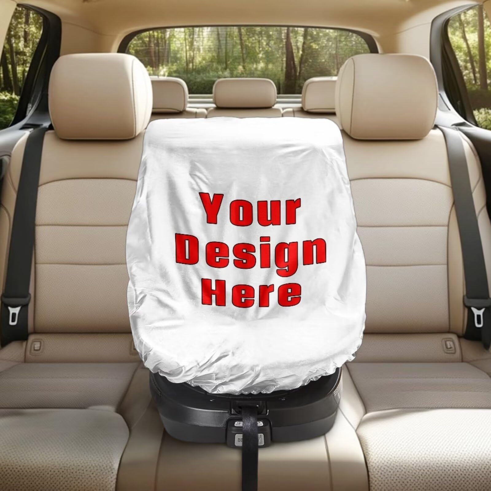 XYZCANDO Customized Design Baby Car Seat Cover for Travel Add Your Photo for Car Seat Covers for Babies Easy to Install Car Seat Sun Protection for UV Rays Protective Car Accessories Gift for Holiday