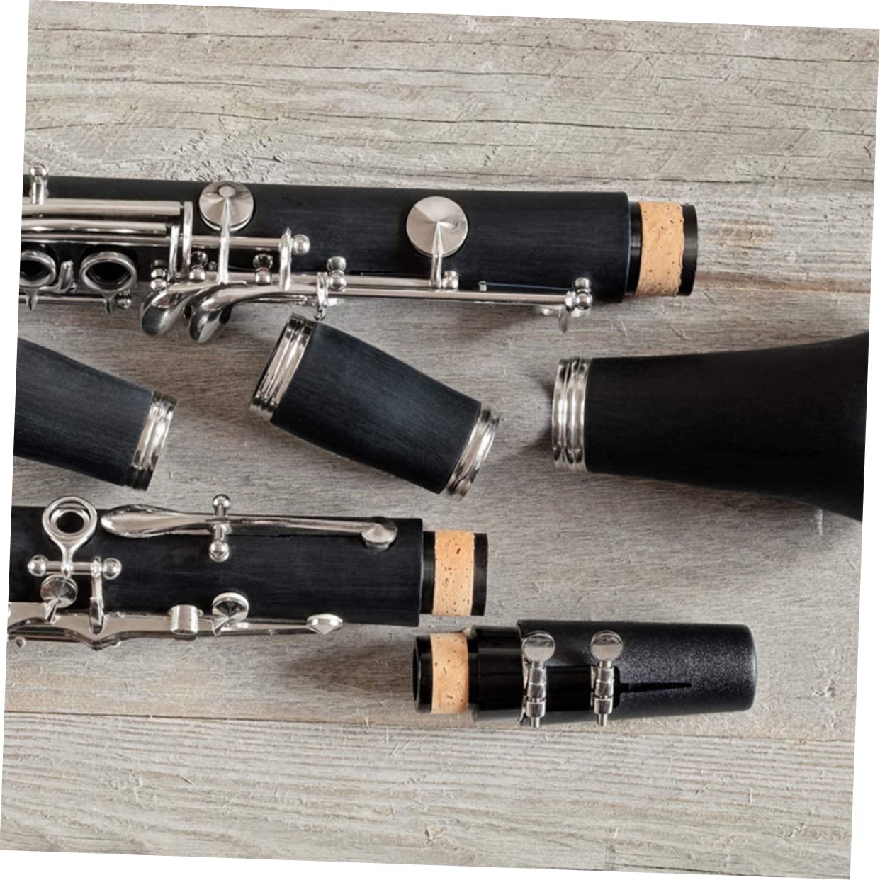 VICASKY 3sätze Clarinet Zubehör Teiliges Klarinetten Reparaturset Mit Kork Klanglöchern Und Pads Langlebig Leicht Und Installieren Für Klarinettenliebhaber