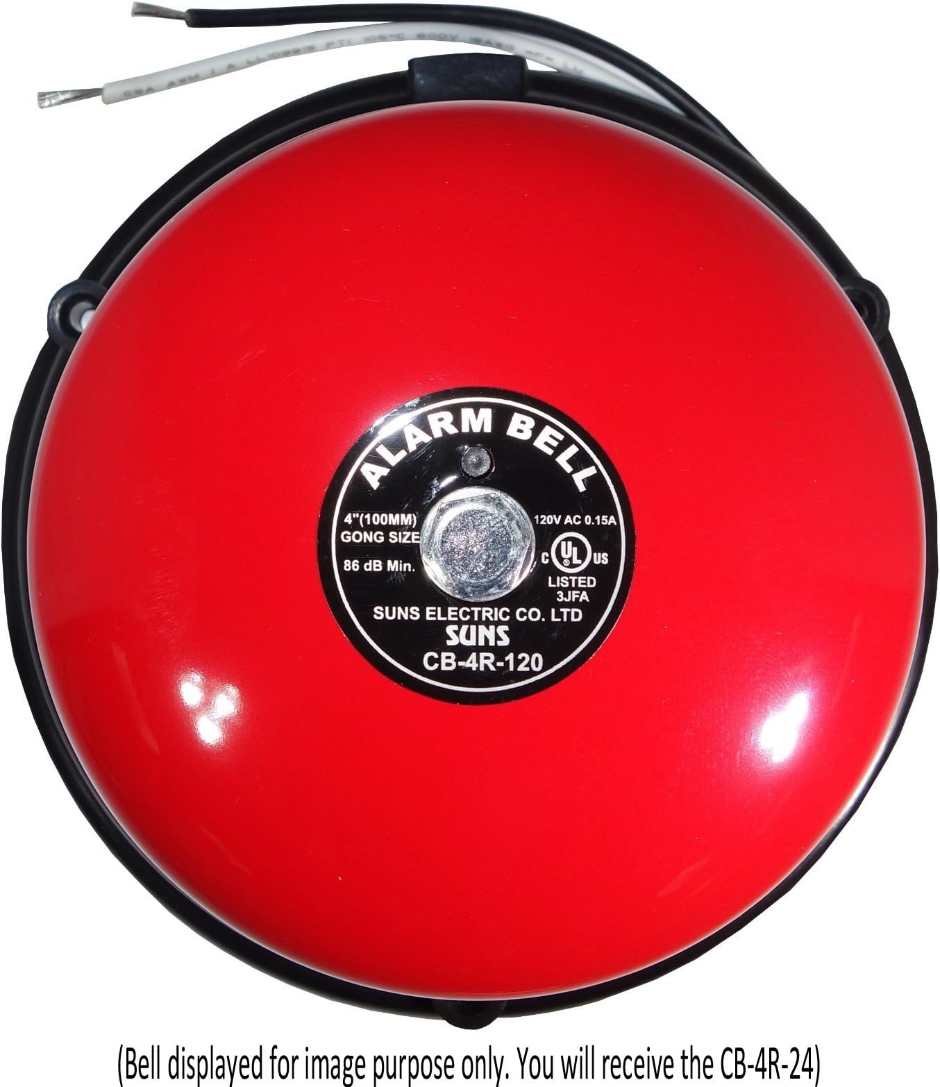 SUNS International CB-4R-24 Red Alarm Bell 4in 24VDC