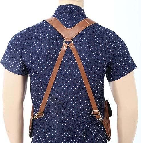 Miniatura 7 de Funda de cuero para debajo del brazo y cintura, bolsa de viaje, cinturón antirrobo oculto para axilas, bolsillo para viajes al aire libre