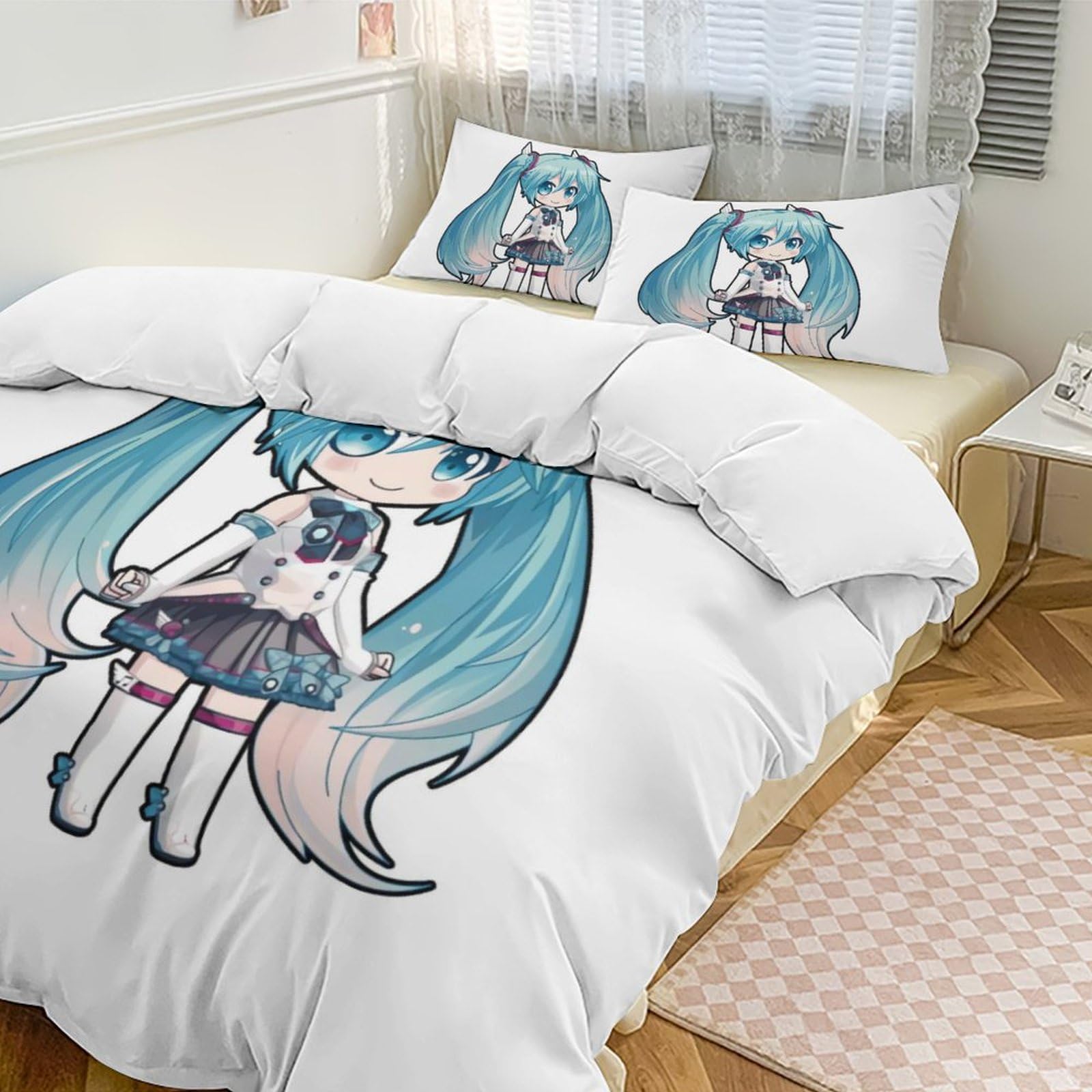 Amazon｜スリーピースベッド 初音ミク ズンベッドカバー 3点セット 