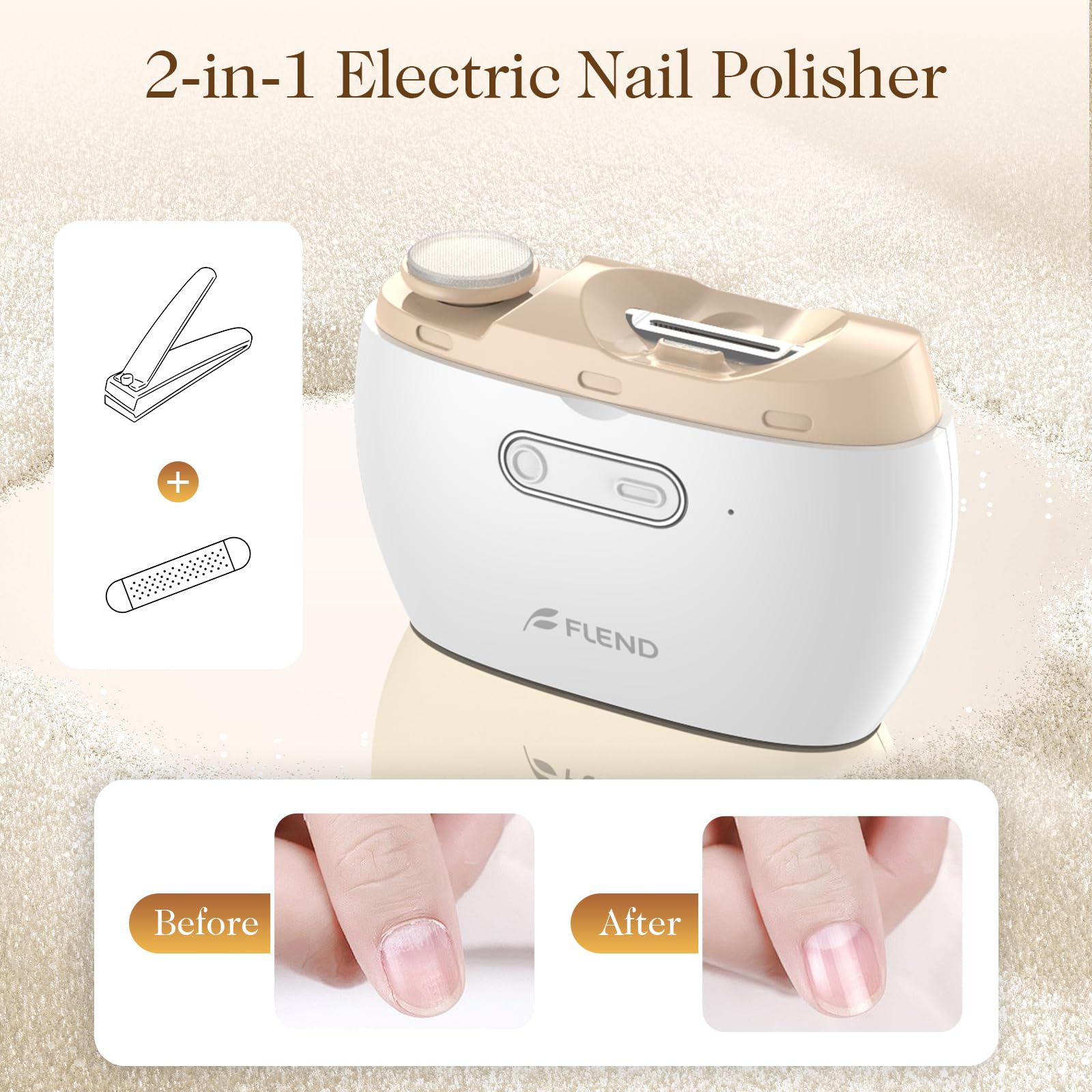 Elektrischer automatischer Nagelknipser, tragbare Nagelfeile, kein Lärm, Nagelreste, Nagelabdecken, Schleifen und Polieren, 2-in-1, einfache Bedienung, LED-Licht, Nagelschneider, Schneider für Kinder
