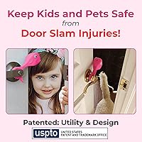 Vista 2 de Tope de puerta a prueba de bebés, protectores de pellizco de puerta que protegen los dedos de los niños y las colas de PET. Protectores de dedos