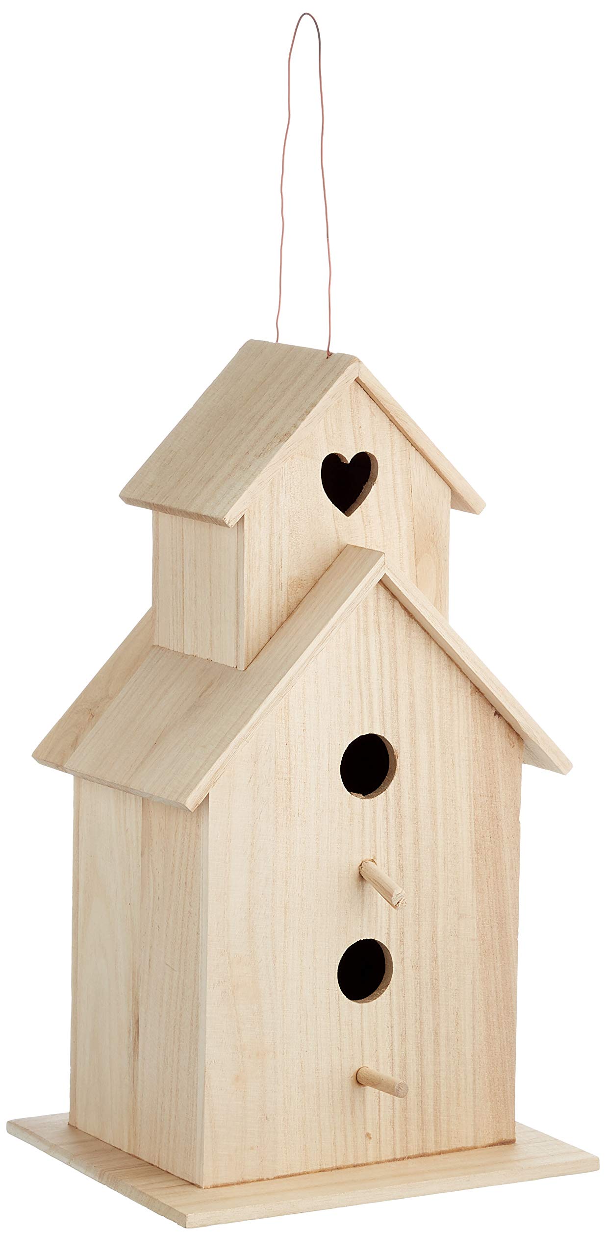 Rayher 6178300 Vogelhaus Saint Tropez, 22x19x39 cm
