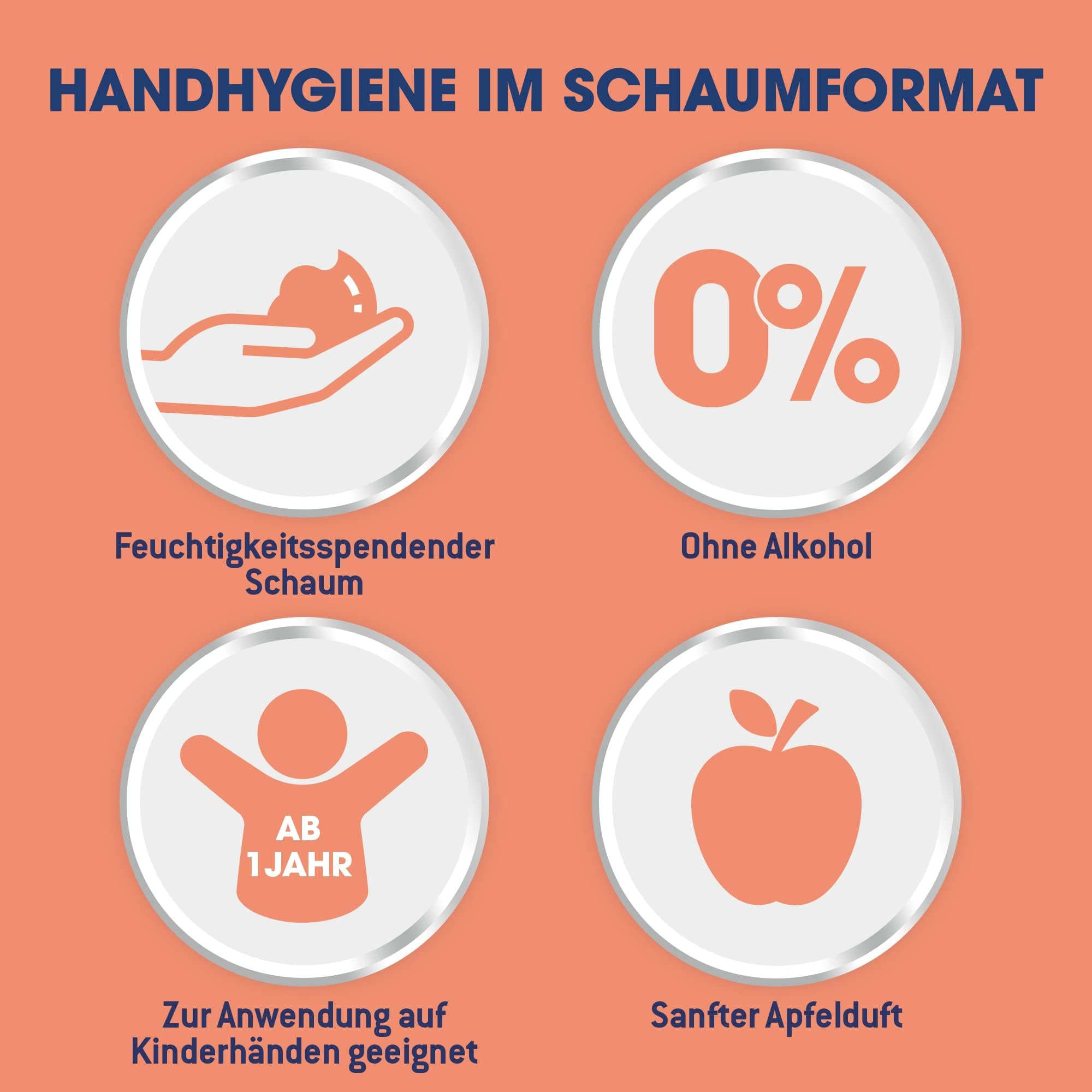 Sagrotan Desinfektion Handschaum – Kleines Handdesinfektionsmittel für unterwegs – 12 x 50ml antibakterieller Schaum