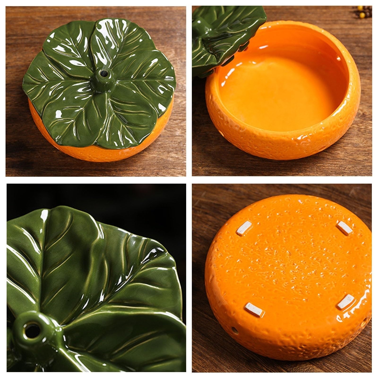 Kreative Keramik Kartoffel Aufbewahrungsbox Küche Orange Shaped Zwiebel Aufbewahrung Atmungsaktiver Kartoffel Aufbewahrung