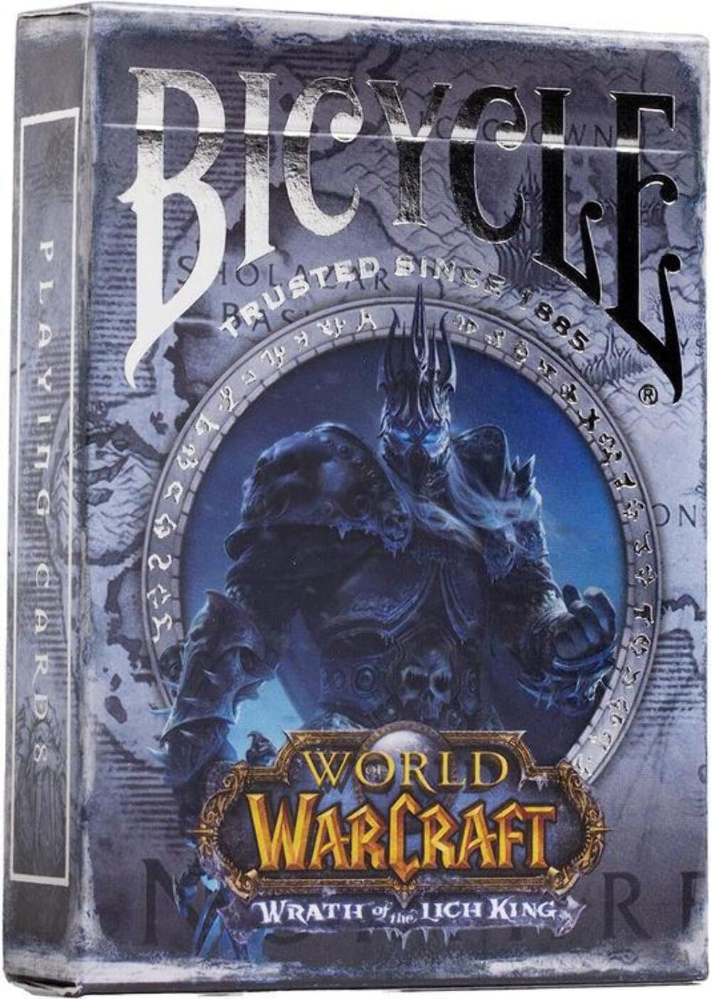 Bicycle World of WarCraft V3: Wrath of the Lich King Playing Cards - 1 Deck, Air Cushion Finish, Professional, Superb Handling & Durability, Great Gift For Card Collectors, Blue