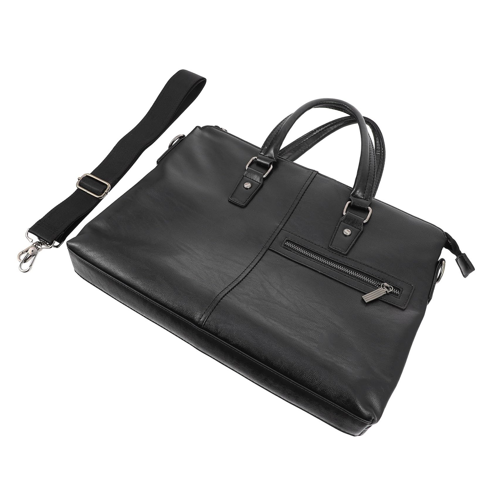 Bolso de negocios SHINEOFI de cuero PU con elegante compartimento para computadora 8