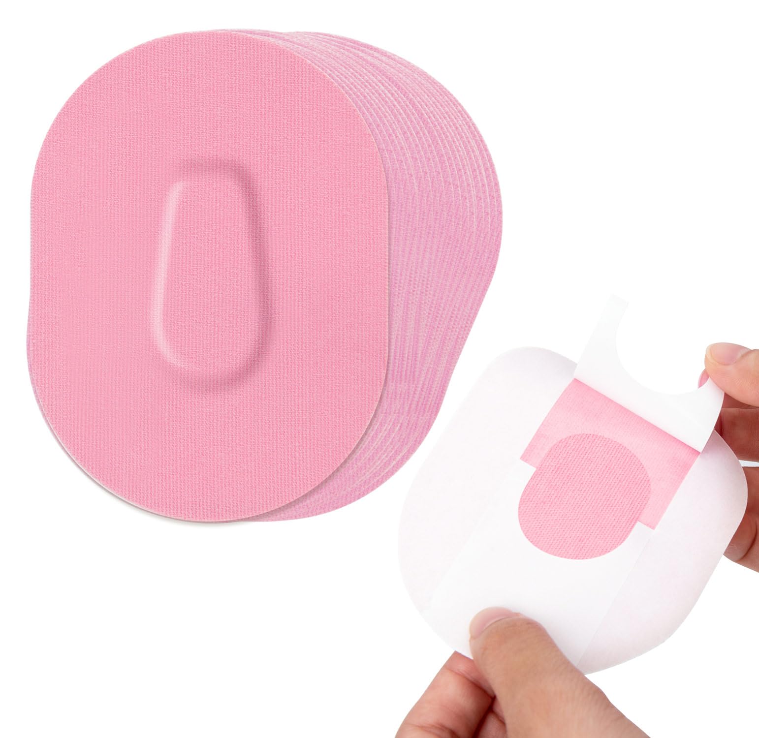 40 Packs Dexcom G6 Overpatch, Dexcom G6 Adhesive Patches Waterproof for 10-14 Days Long Stay, No Glue in The Center by SUNMON (Pink)