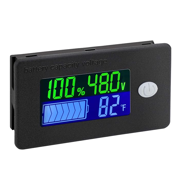 Buy 48v Battery Meter, DROK 10100v Marine RV Battery Capacity Volt
