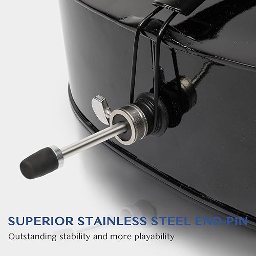 Miniatura 7 de Ktaxon Violonchelo de tamaño completo, violonchelo para principiantes 44, juego de violonchelo acústico con bolsa portátil, arco, colofonia, puente,