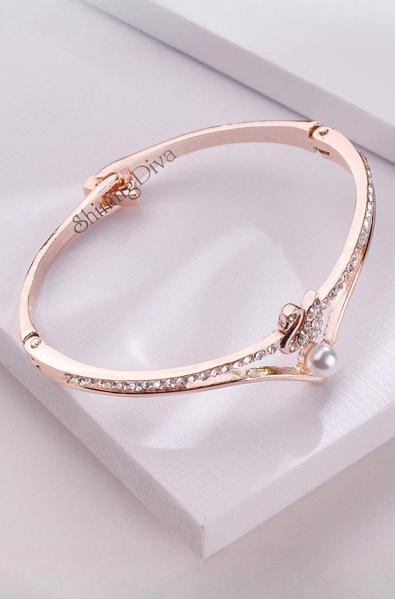 18k Rose Gold Stylish Bracelet for Women and Girls