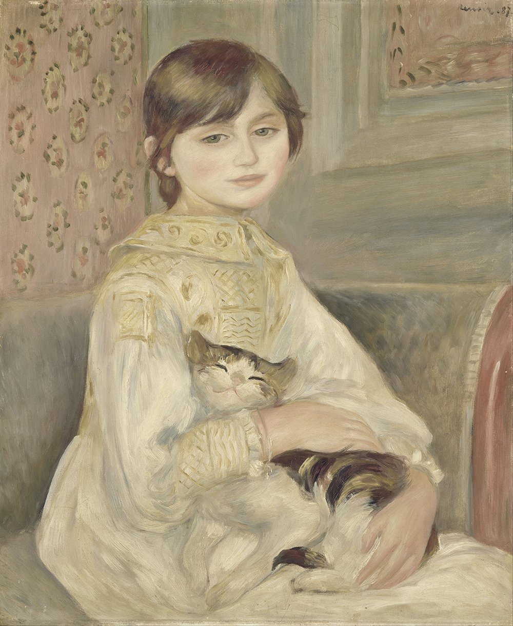 Lámina artística mate de Julie Manet por Renoir en formato mediano