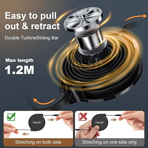 Miniatura 3 de Cable de carga retráctil para iWatch 2023 para automóvil, cable de carga retráctil 3 en 1 para Apple Watch, 3 cables de carga para Apple Watch