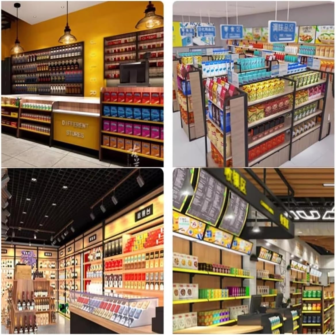 Automatic Cigarette Showcase Rack, Acrylic Pusher Tray Display Case, Clear Divider Holder for Market Store, Cigarette Matchbook Organizer (Size: 37.5x28.4x36cm)