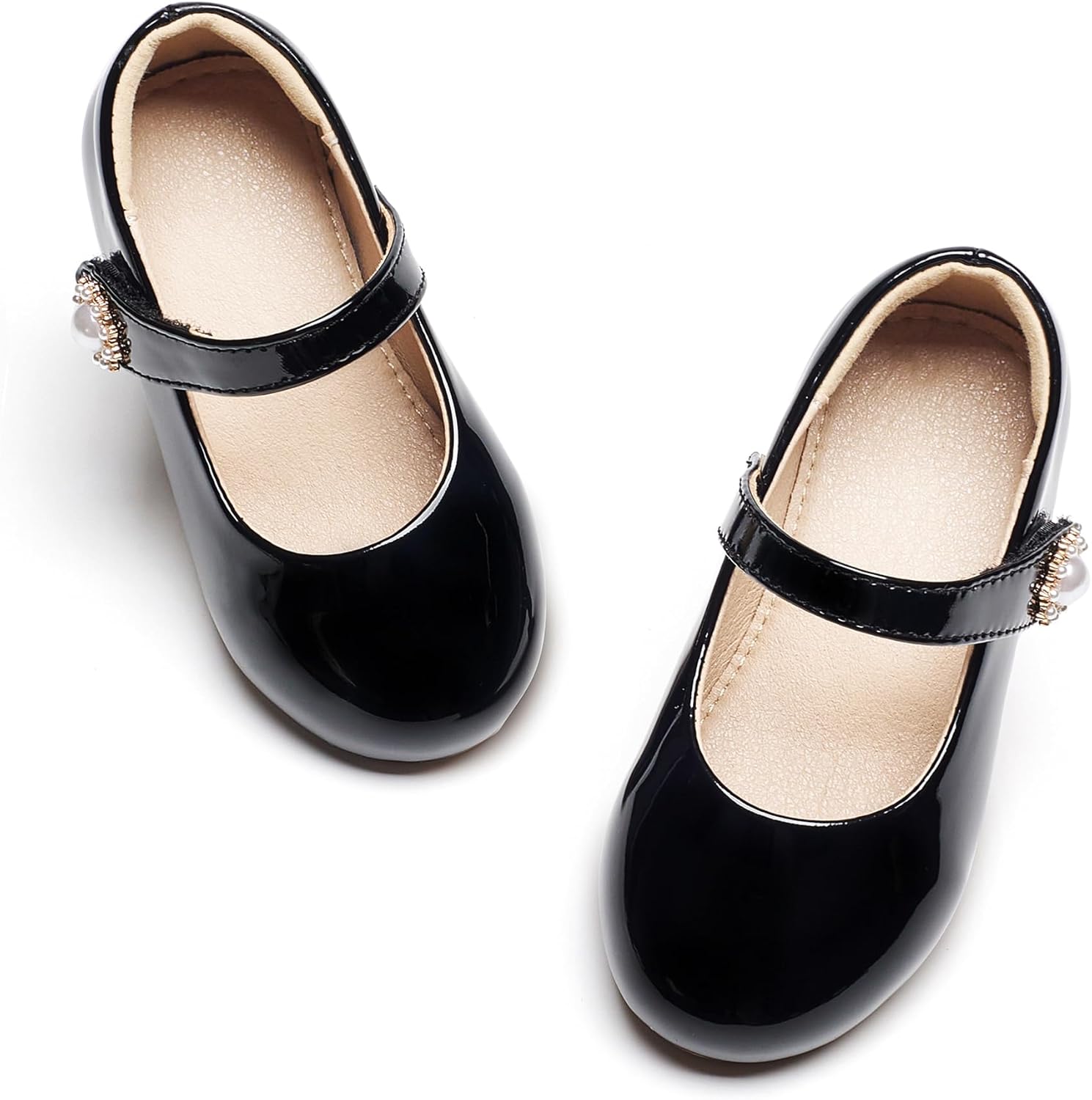 Kolan Toddler Little Girls Mary Jane Ballet Flat Soft Lining Dress Shoes