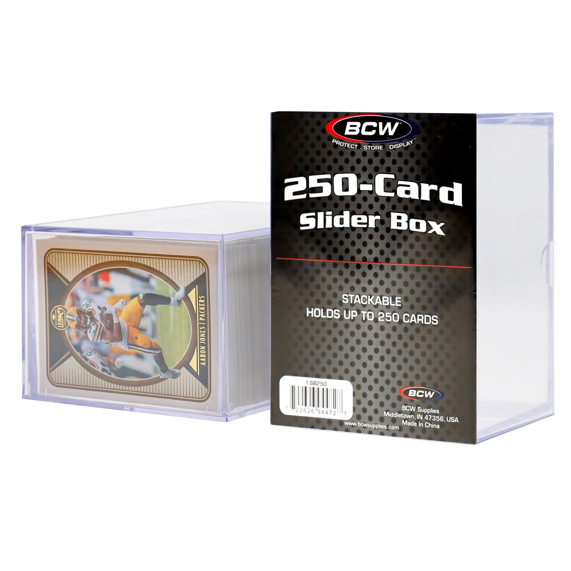 Amazon.com: BCW Large Deck Case | Durable Trading Card Storage Box | Holds  100 Double-Sleeved or 120 Single-Sleeved Cards | Secure-Fit Lid & Divider