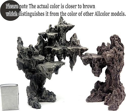 Miniatura 8 de Rocas decorativas para pecera. Modelo de decoración de acuario. Paisaje acuático superior fácil (Soul Canyon-16 pulgadas)