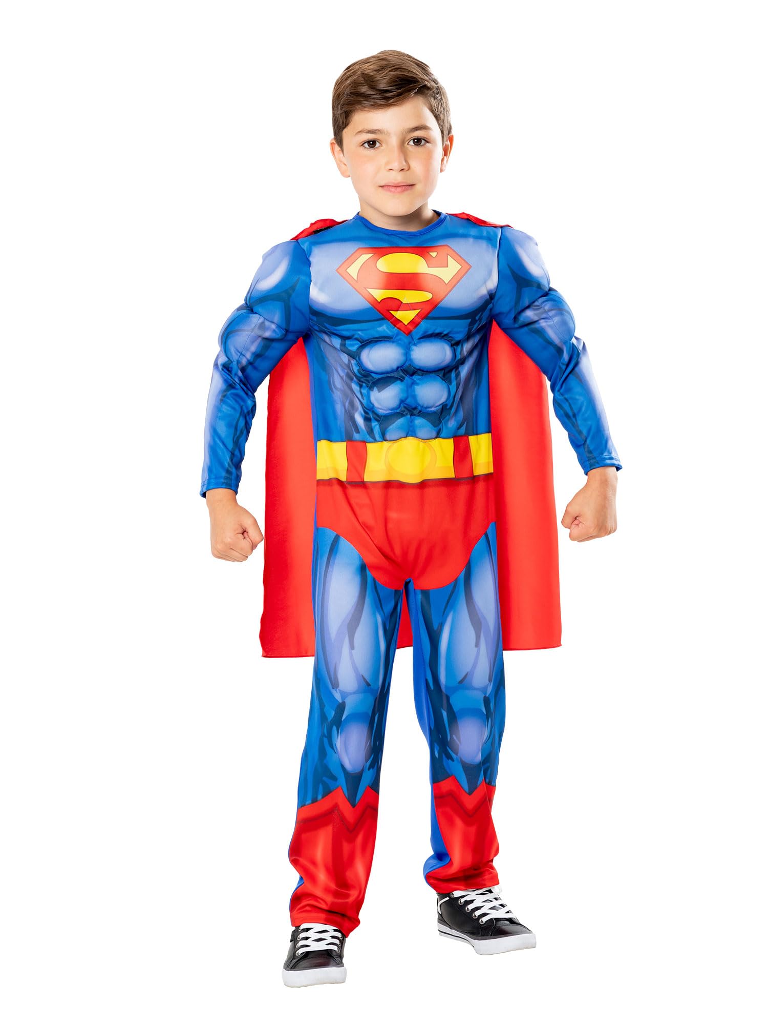 Rubies 3016265-6 Superman Child Costume Kids Fancy Dress, Boys, Multicolour, 5-6 Years Halloween