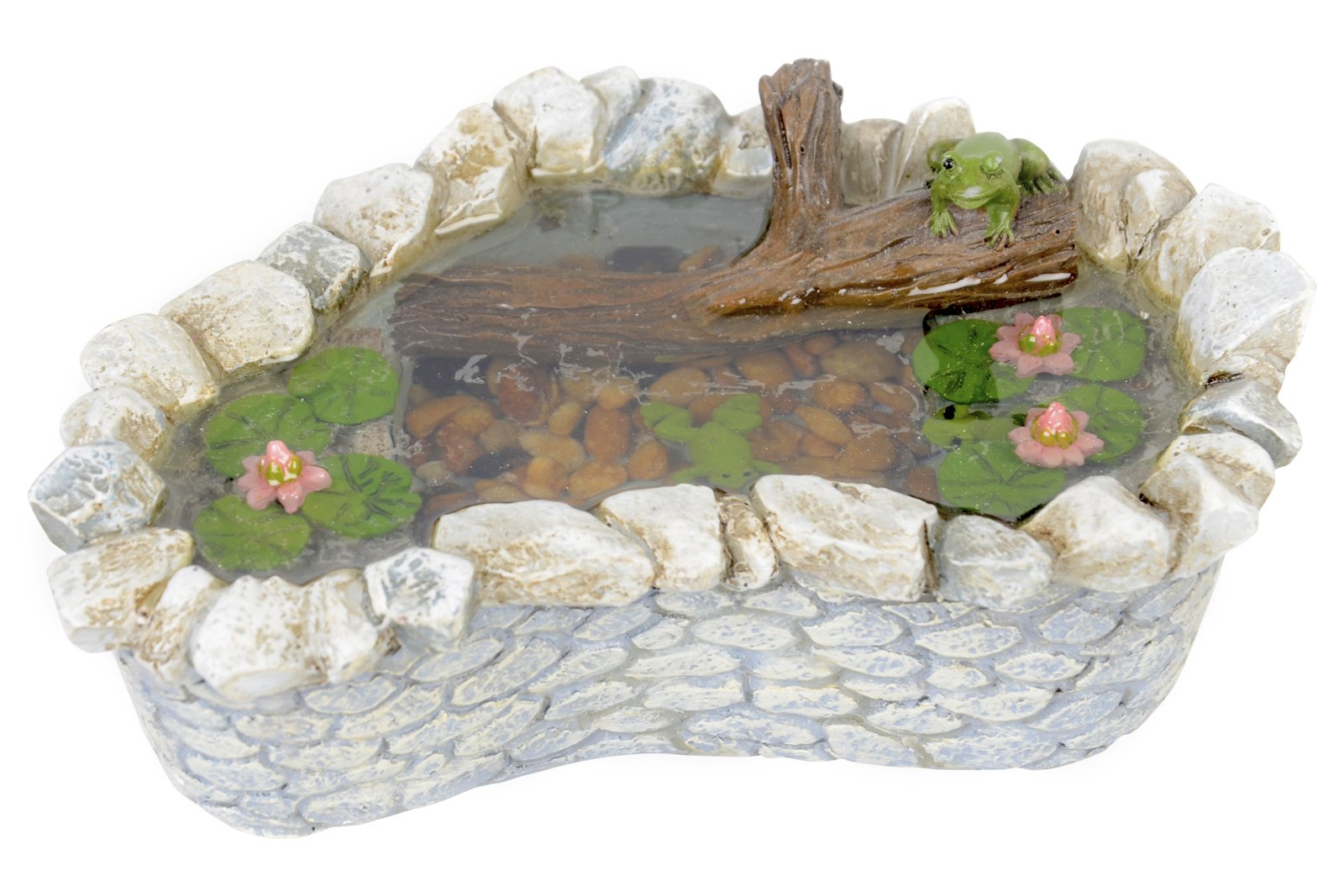 Georgetown Clear/Transparent Fiddlehead Fairy Village Frog & Lily Pond Garden Accessories Dolls Fairy House