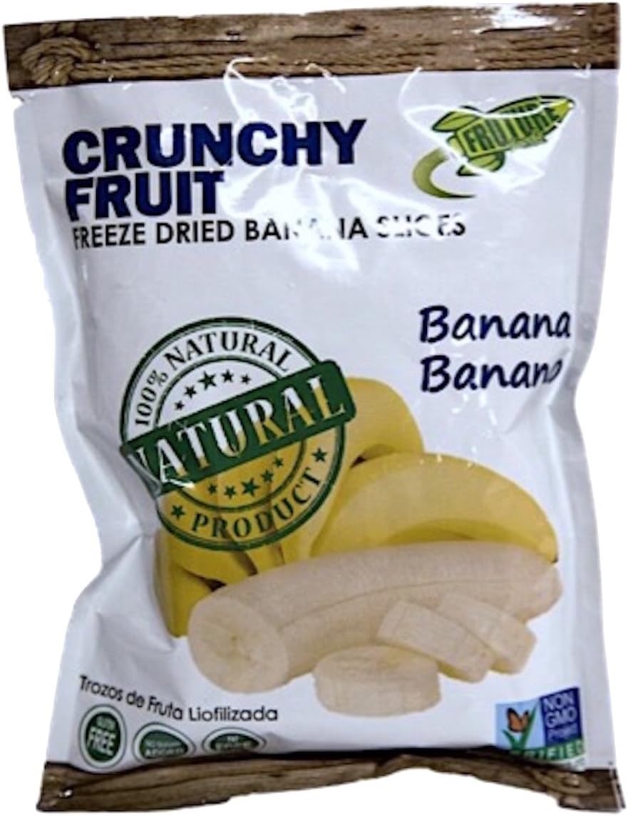 Fruture Foods Freeze Dried Fruit Banana 100% All Natural "Crunchy Fruit" 12 Pack