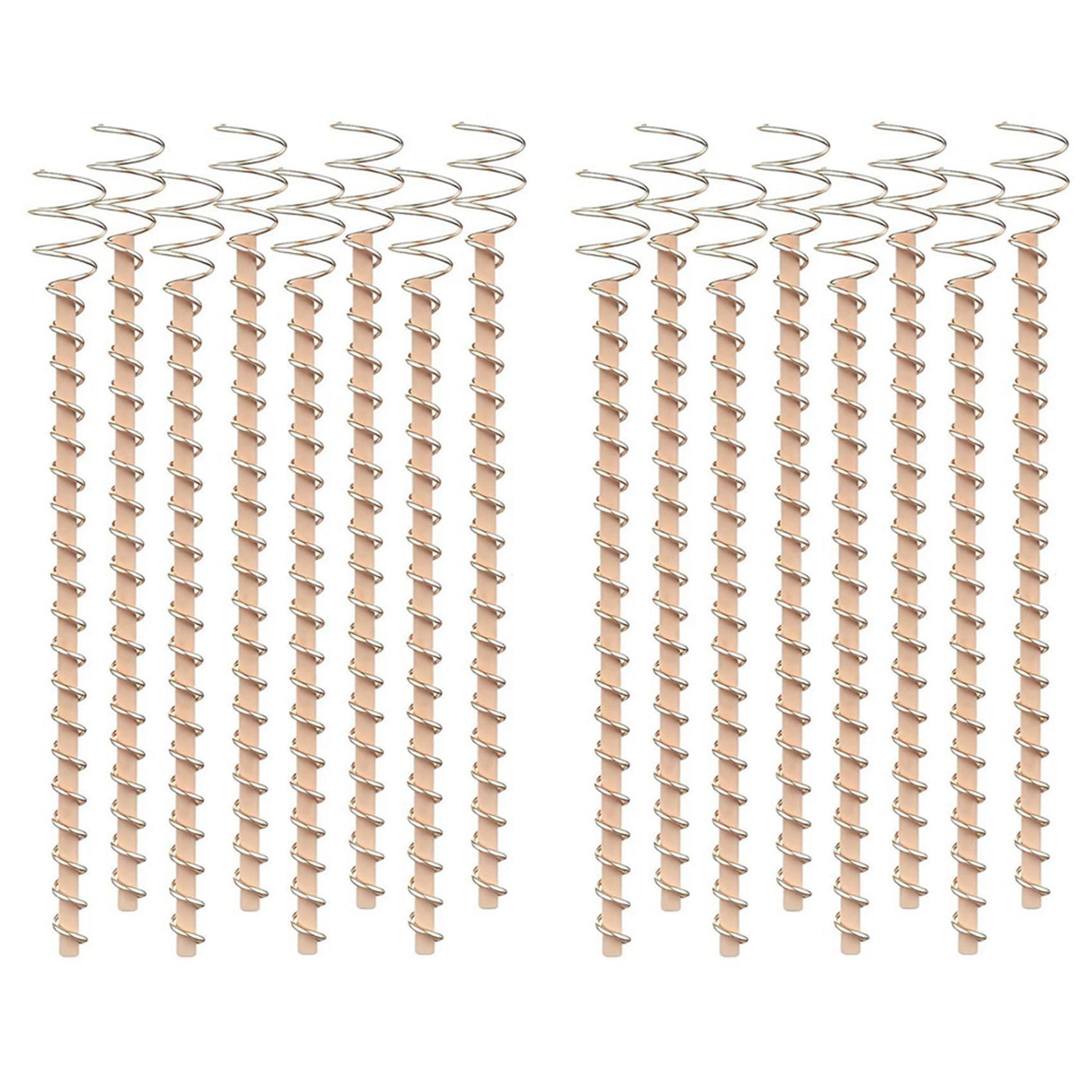 Jnchdghwa As Shown 16-Pack Electroculture Copper Gardening Antenna - Pure Copper Wire, Stakes For Growing Plants (17 Inch)