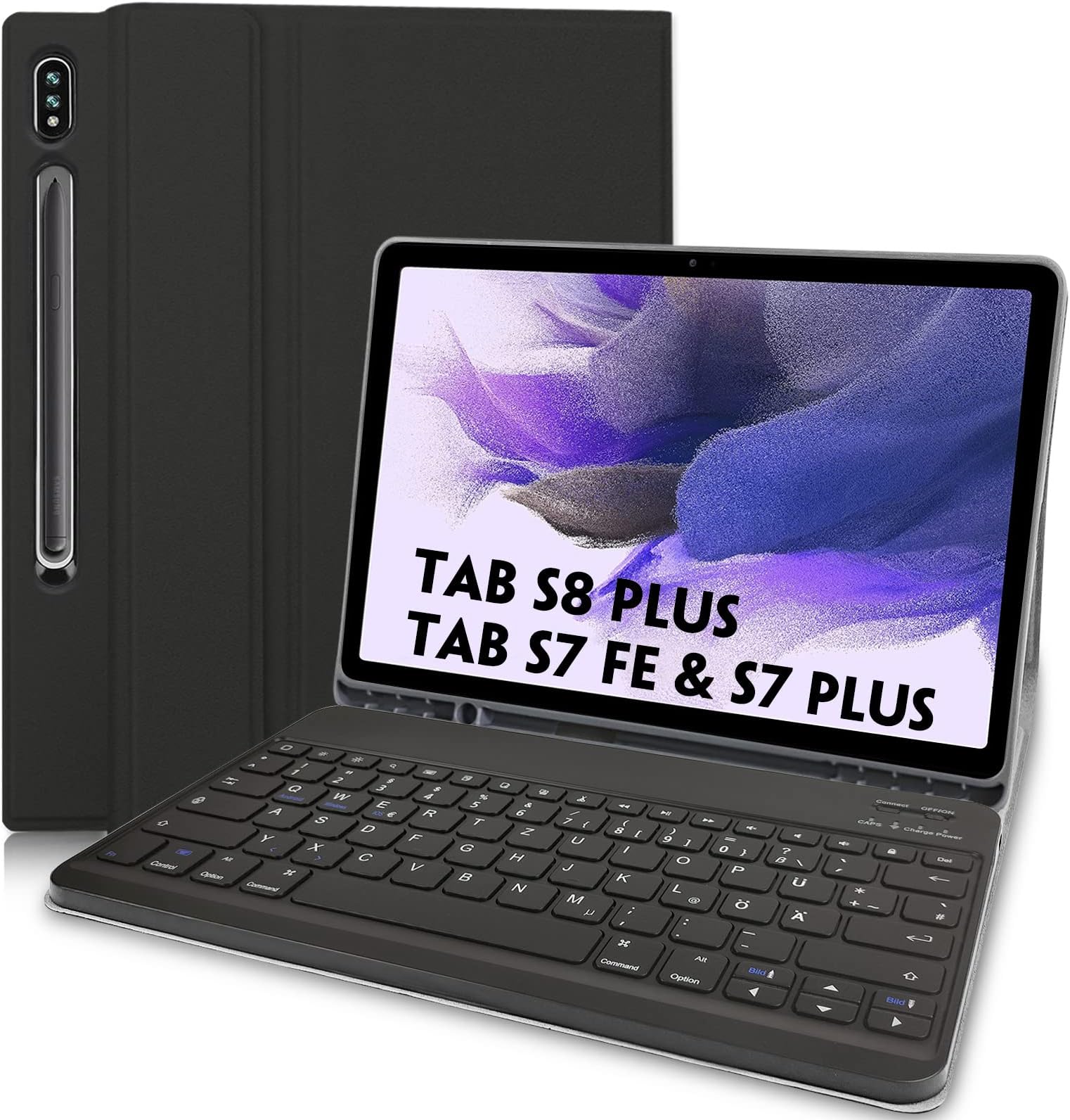 Galaxy Tab A8 Hülle Mit Tastatur Samsung Galaxy Tab A8 Hülle mit Tastatur - Schutzhülle mit Pencil