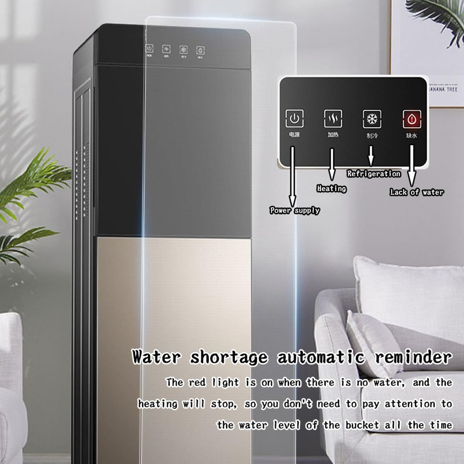SenhE Dispenser per Refrigeratore d'Acqua con Caricamento dal Basso, Portabicchieri, Dispenser Efficiente, Ideale per l'acqua Refrigerata del tè e del caffè dell'ufficio Domestico