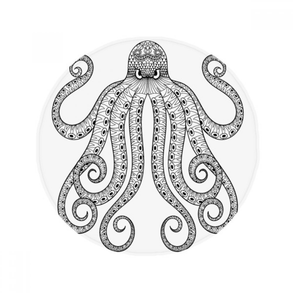 Tapis de sol octopus rond 80cm une idée cadeau originale pour la maison