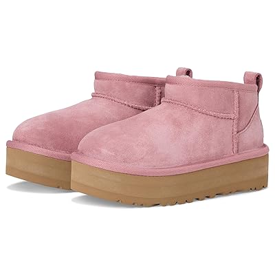 UGG Kids Classic Ultra Mini Platform (Little Kid/Big Kid) Kids Shoes Pink Dawn