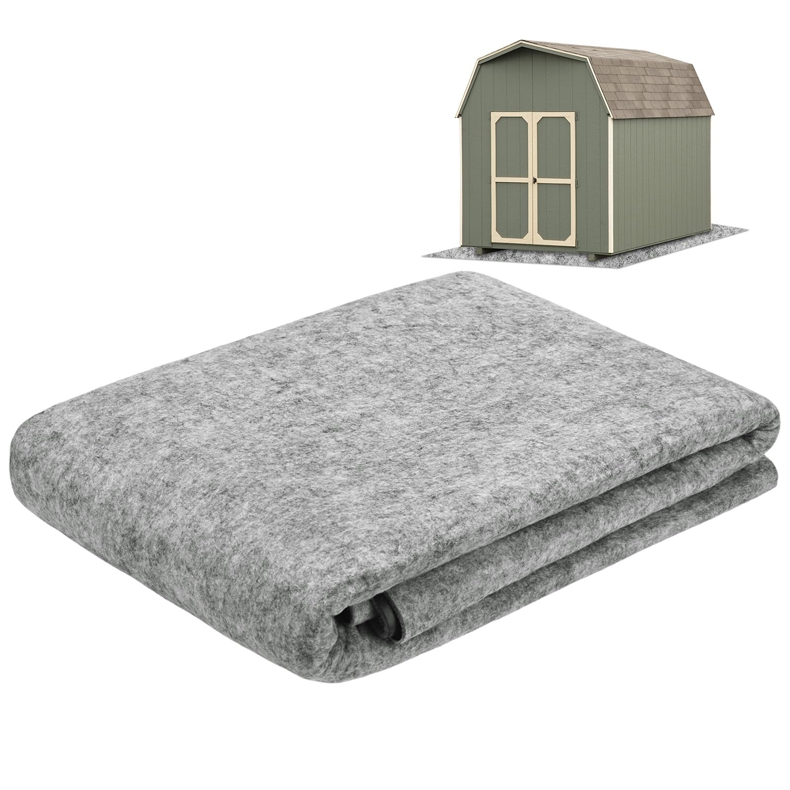 M METERXITY Outdoor Storage Shed Mat, 3x5 FT Waterproof Small Shed Flooring Mat for Patio Furniture Floor Protecting from Wear/Liquid/Dust/Oil, Non-Slip Carport Pad [Grey White] — image 1