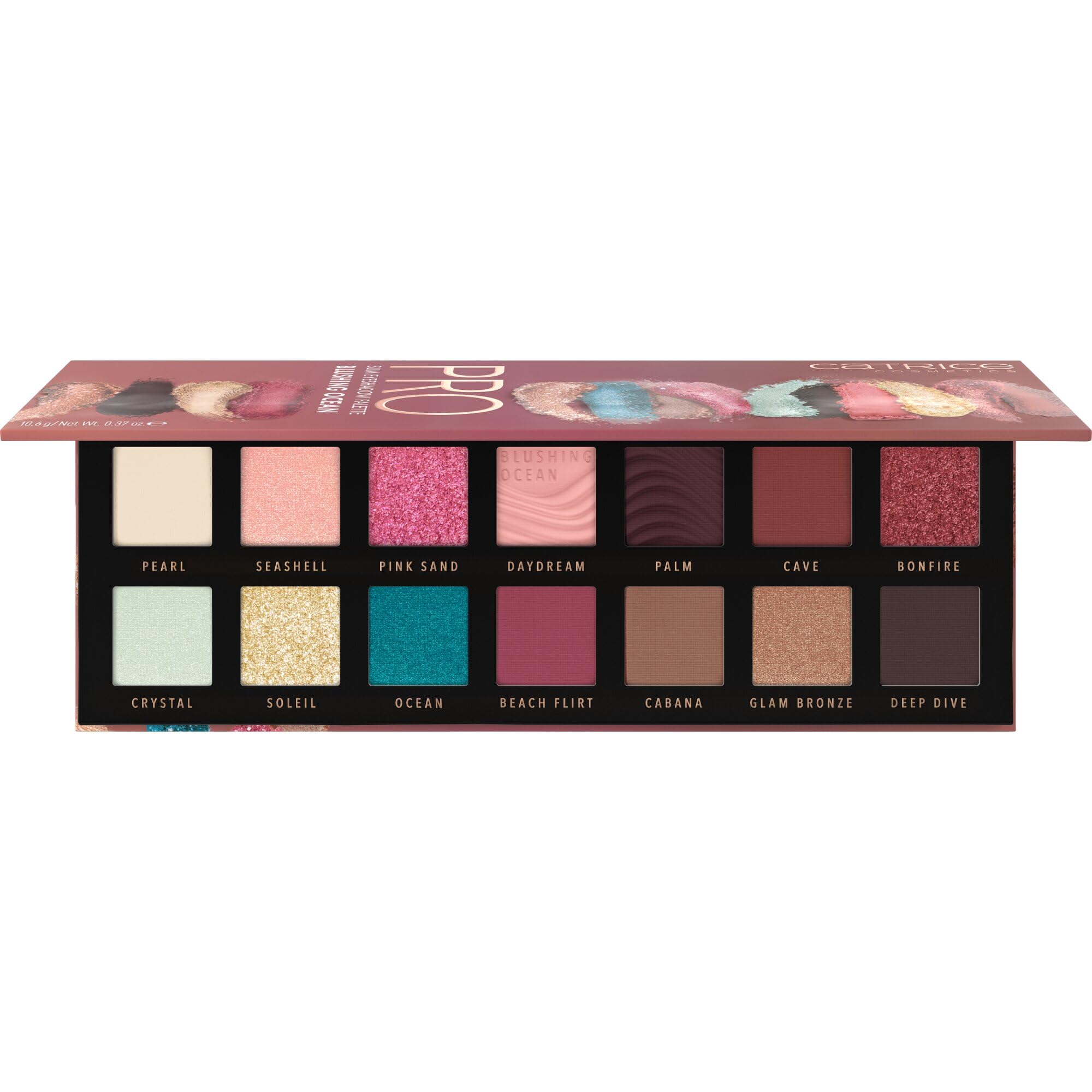 Cosmetics PALETA DE SOMBRAS DE OJOS PRO Slim Blushing Ocean 010