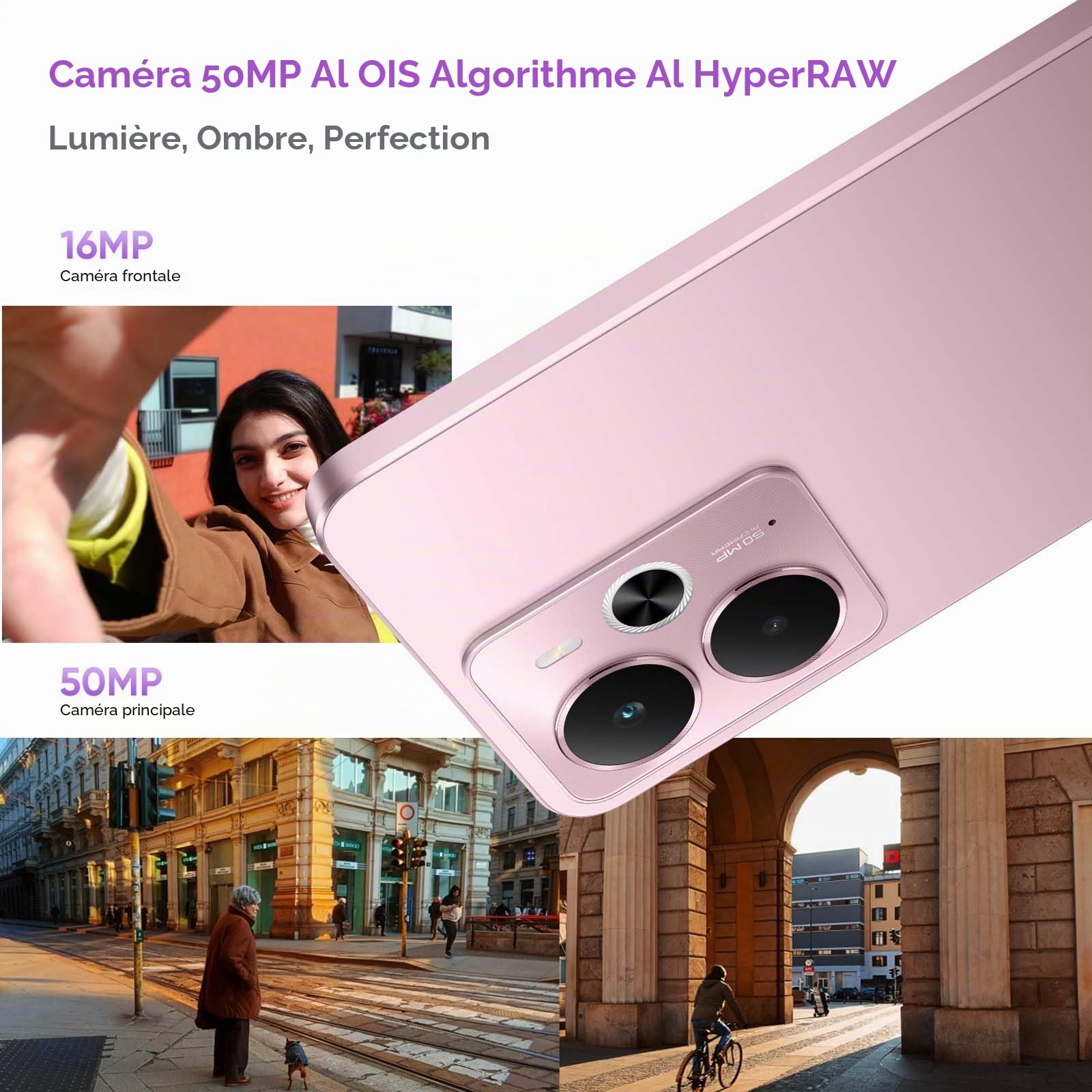 realme 14 5G Smartphone, Snapdragon 6 Gen 4, Batterie Titan 6000mAh & Charge Rapide 45W, Écran AMOLED 120Hz 6.67”, 18(8+10) GB RAM + 256GB ROM, Appareil Photo 50MP OIS, IP69 Étanche