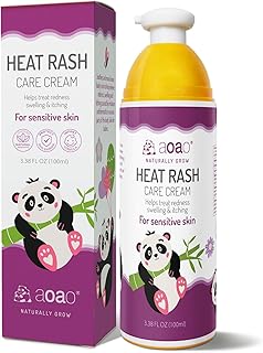 Heat Rash Cream for Babies, Prevents Prickly Heat, Clears Sweat Rashes, Relieves Eczema, Instant Soothing Baby Skin Discomfort, Nourishing Skin Protectant, Promotes Barrier Repair for Kids - 3.38oz