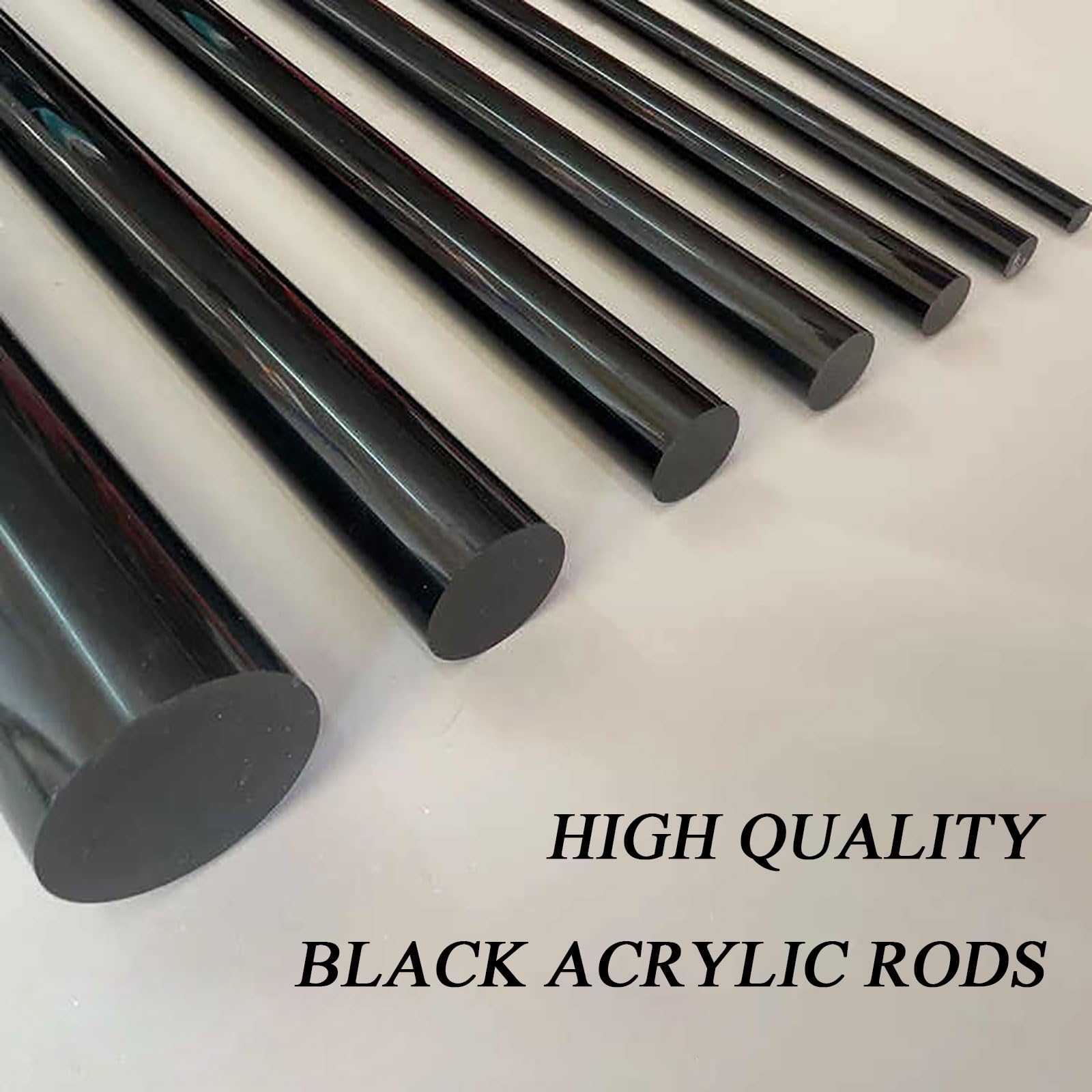 COYOUCO 2 Pcs 500Mm Length Acrylic Rod Plastic Rods Clear Acrylic Dowel Rods Acrylic Round Rod Cake Dowels Plastic ​Cylinder Rods For Cake Toppers,7mm
