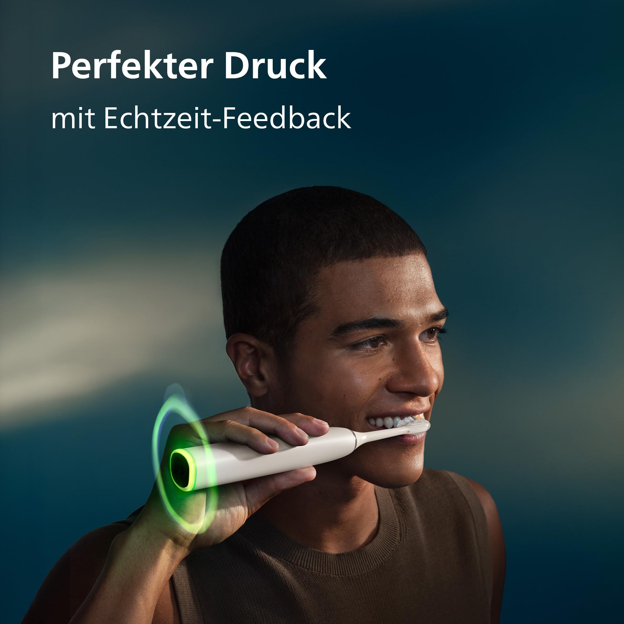 Philips Sonicare Next-Generation DiamondClean 8000 Elektrische Zahnbürste – mit Andruckkontrolle und Feedback, 15 Einstellungen, Pulverweiß, HX8312/11
