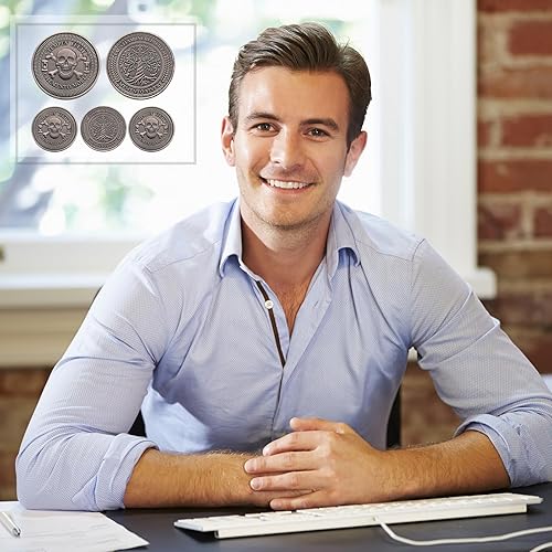 Miniatura 5 de Moneda Memento Mori con diseño de calavera y árbol, Moneda en relieve para recordatorio, toma de decisiones, regalos de Halloween (esqueleto)