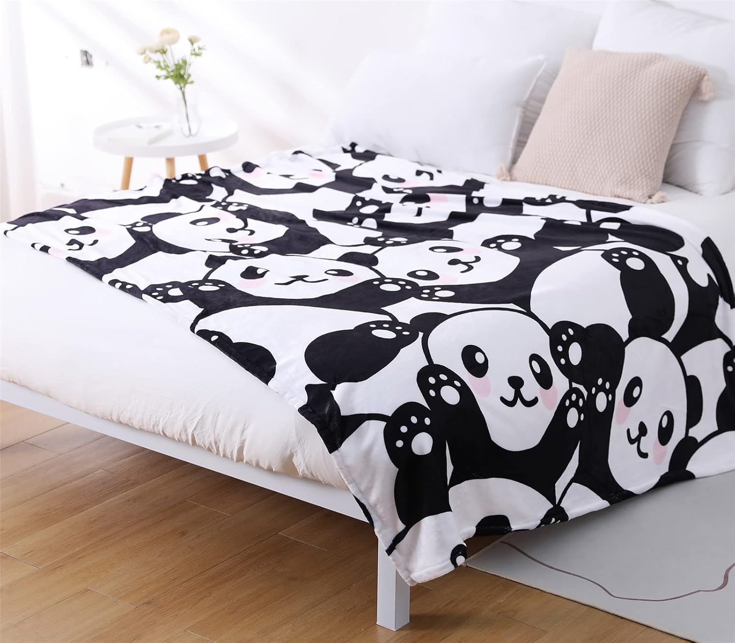 Sviuse Panda Blanket Cute Twin Size Fleece Blankets for Girls Panda Gifts for Pandas Lovers (Panda 7, 60" X 80") - Image 9