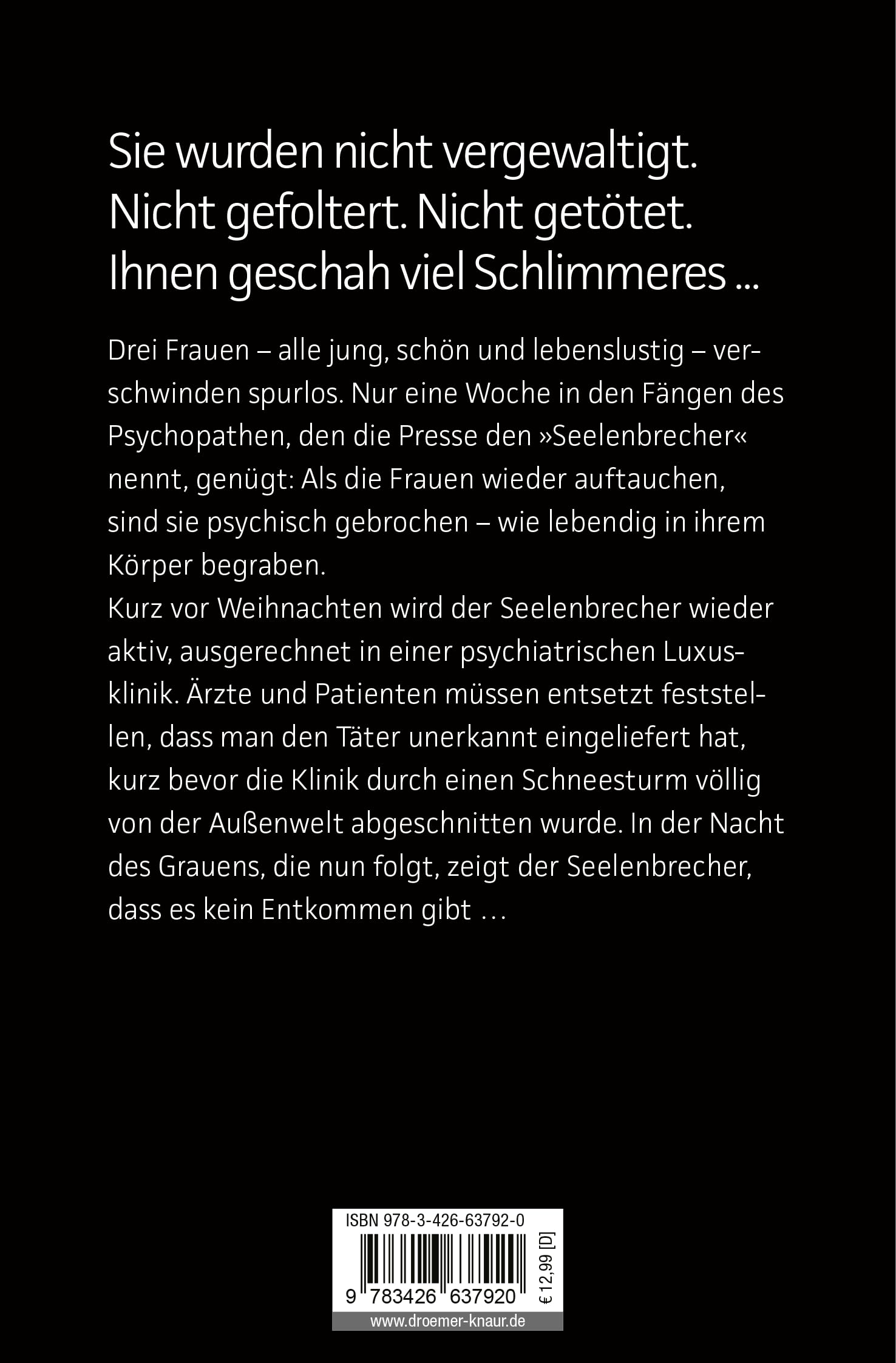Der Seelenbrecher: Psychothriller | Psychologisch wie Die Therapie, klaustrophobisch wie Amokspiel, ausgefuchst wie Das Kind – Fitzek zieht alle Register seines Könnens | SPIEGEL-Bestseller